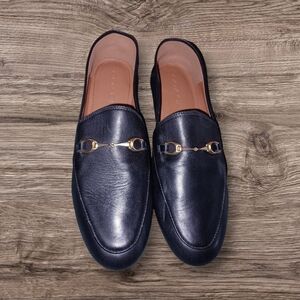 Coach Haley Women's Black Leather Loafers 8